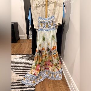 FARM RIO: Tropical Print Maxi Dress NWT